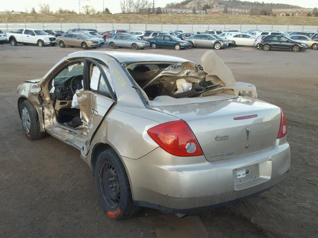 1G2ZF58B874141592 - 2007 PONTIAC G6 VALUE L BEIGE photo 3