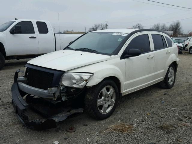 1B3HB48A39D163721 - 2009 DODGE CALIBER SX WHITE photo 2