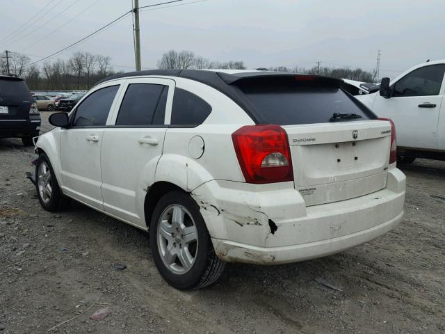 1B3HB48A39D163721 - 2009 DODGE CALIBER SX WHITE photo 3