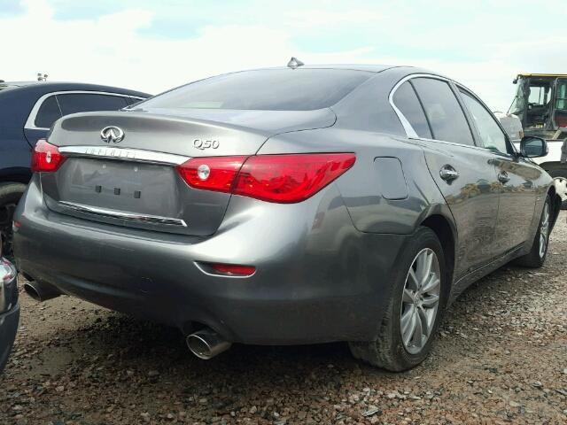 JN1CV7AP3GM201190 - 2016 INFINITI Q50 BASE GRAY photo 4