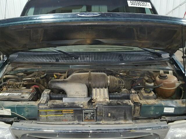 1FBSS31L61HA61468 - 2001 FORD ECONOLINE GREEN photo 7