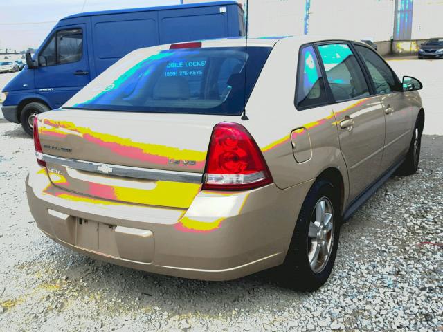 1G1ZT64844F220271 - 2004 CHEVROLET MALIBU MAX BEIGE photo 4