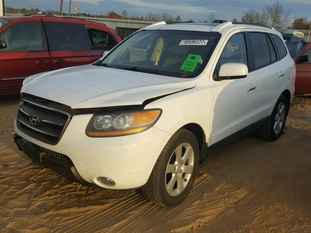 5NMSH13E58H162197 - 2008 HYUNDAI SANTA FE S WHITE photo 2