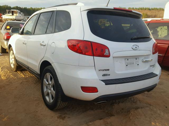 5NMSH13E58H162197 - 2008 HYUNDAI SANTA FE S WHITE photo 3