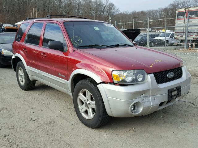 1FMCU96H55KD54655 - 2005 FORD ESCAPE HEV BURGUNDY photo 1