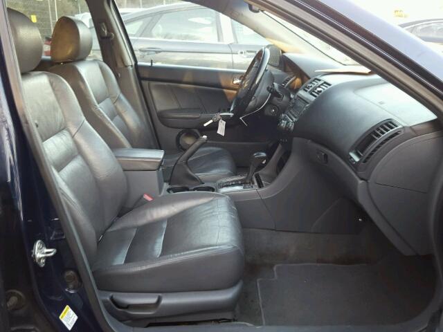 1HGCM56877A022174 - 2007 HONDA ACCORD EX BLUE photo 5