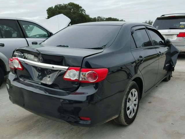 2T1BU4EE7DC101069 - 2013 TOYOTA COROLLA BA BLACK photo 4