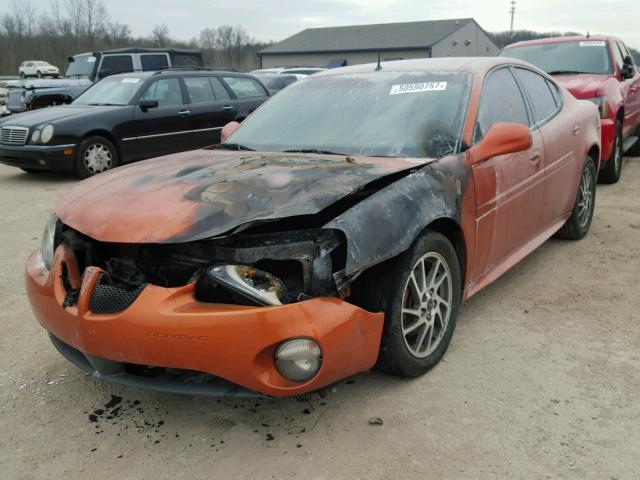 2G2WR544541310136 - 2004 PONTIAC GRAND PRIX ORANGE photo 2