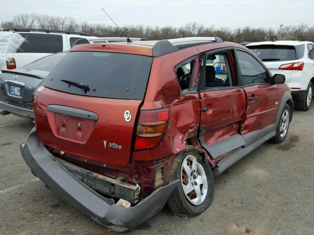 5Y2SL65848Z405500 - 2008 PONTIAC VIBE RED photo 4