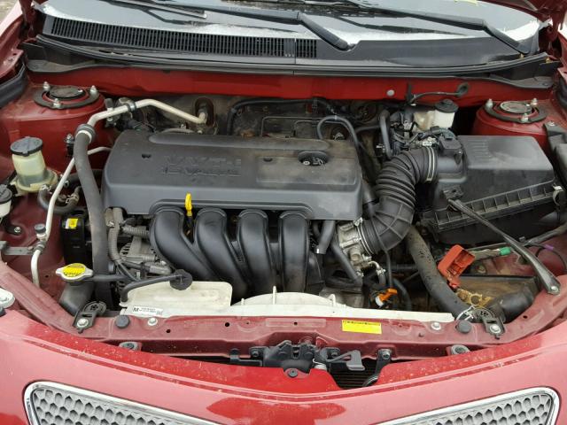 5Y2SL65848Z405500 - 2008 PONTIAC VIBE RED photo 7