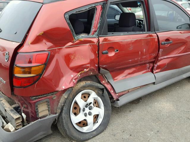 5Y2SL65848Z405500 - 2008 PONTIAC VIBE RED photo 9