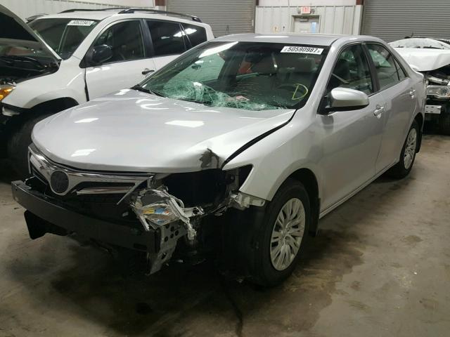 4T4BF1FK2ER355257 - 2014 TOYOTA CAMRY L SILVER photo 2