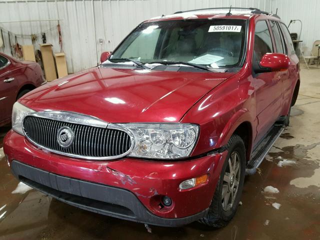 5GADT13S942326211 - 2004 BUICK RAINIER CX RED photo 2