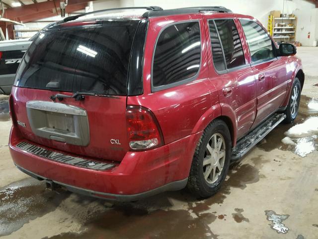 5GADT13S942326211 - 2004 BUICK RAINIER CX RED photo 4