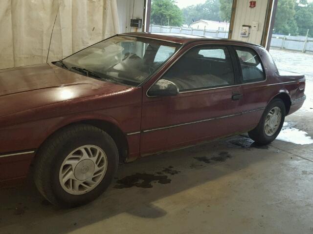 1MEPM6040MH600628 - 1991 MERCURY COUGAR LS MAROON photo 10