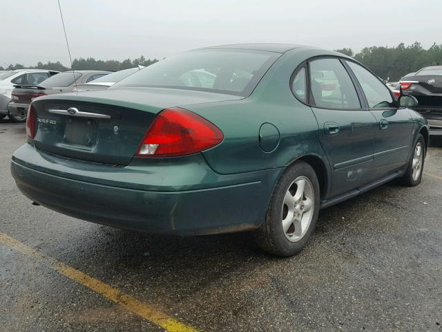 1FAFP55S2YG291459 - 2000 FORD TAURUS SES GREEN photo 4