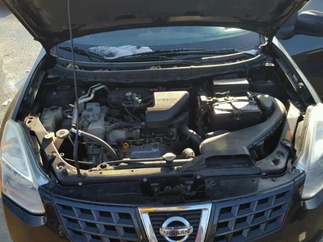 JN8AS58V58W127268 - 2008 NISSAN ROGUE S BLACK photo 7