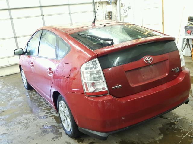 JTDKB20U967515693 - 2006 TOYOTA PRIUS RED photo 3