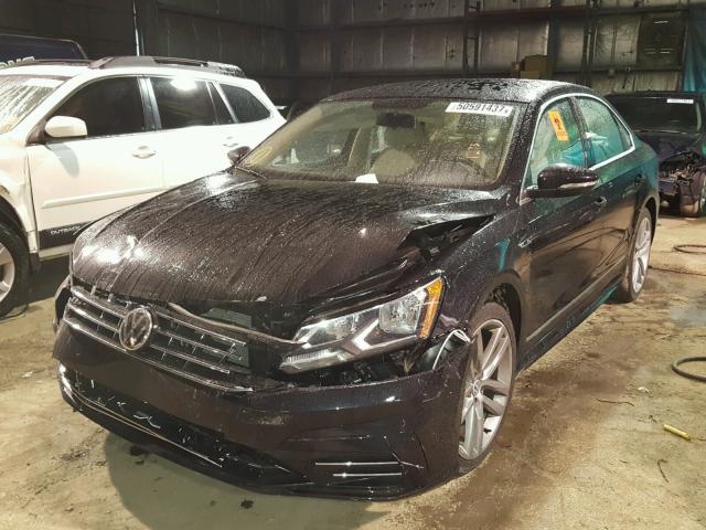 1VWDT7A30HC044128 - 2017 VOLKSWAGEN PASSAT R-L BLACK photo 2