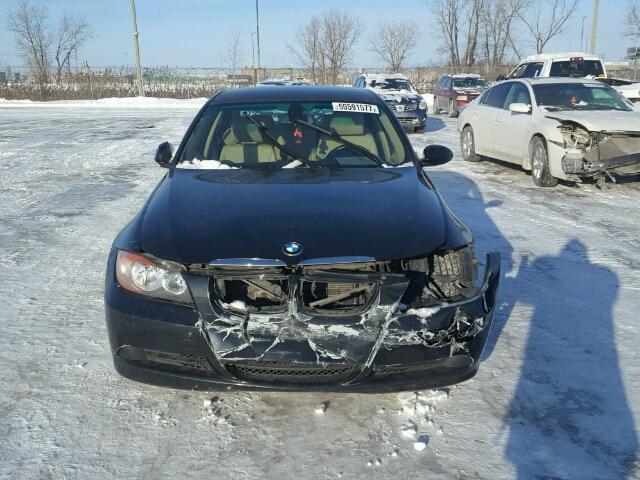 WBAVH13587KC96265 - 2007 BMW 323 I BLACK photo 9