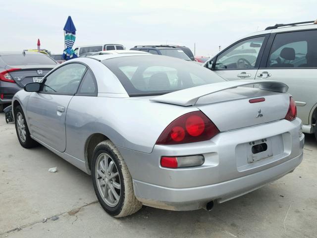 4A3AC44GX2E055035 - 2002 MITSUBISHI ECLIPSE GS SILVER photo 3