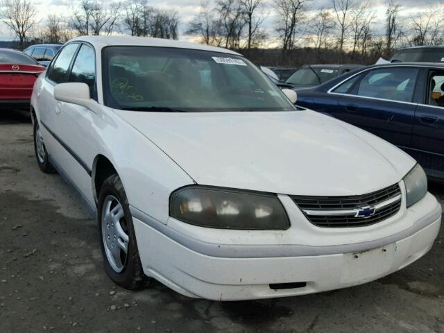 2G1WF52E549182409 - 2004 CHEVROLET IMPALA WHITE photo 1