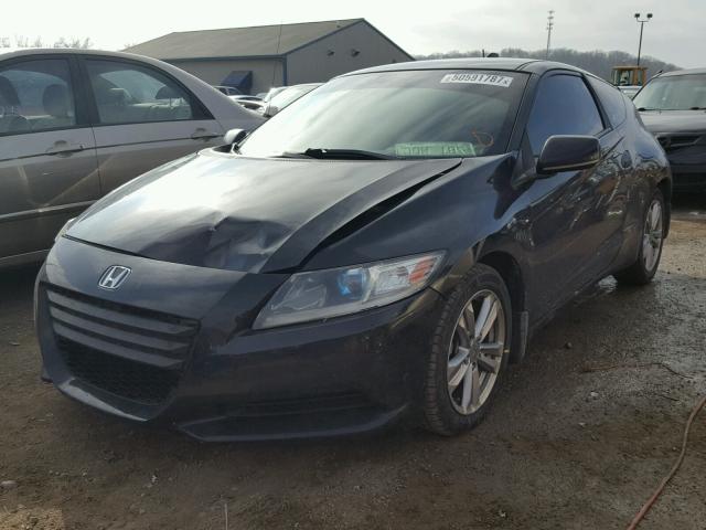 JHMZF1C48BS009559 - 2011 HONDA CR-Z BLACK photo 2