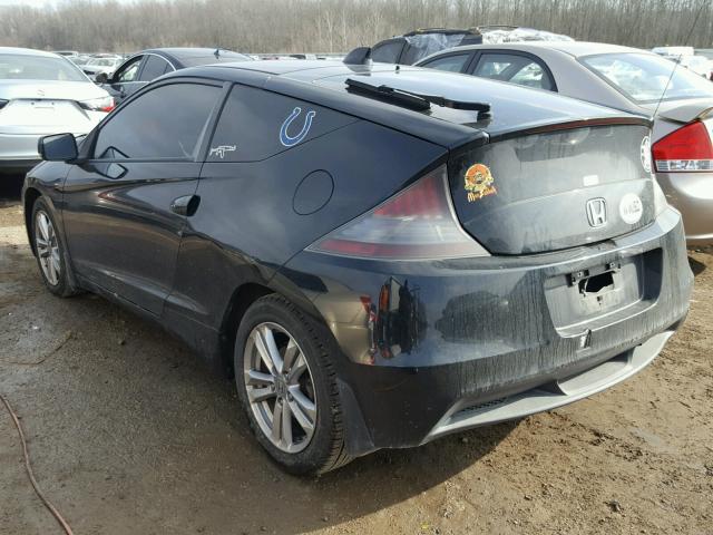 JHMZF1C48BS009559 - 2011 HONDA CR-Z BLACK photo 3