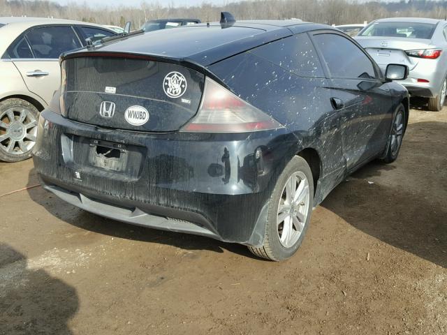 JHMZF1C48BS009559 - 2011 HONDA CR-Z BLACK photo 4