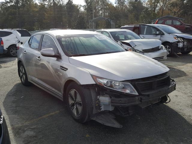 KNAGM4AD3C5015253 - 2012 KIA OPTIMA HYB SILVER photo 1