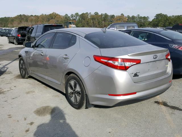 KNAGM4AD3C5015253 - 2012 KIA OPTIMA HYB SILVER photo 3