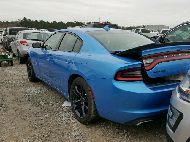 2C3CDXCT6GH163195 - 2016 DODGE CHARGER R/ BLUE photo 3