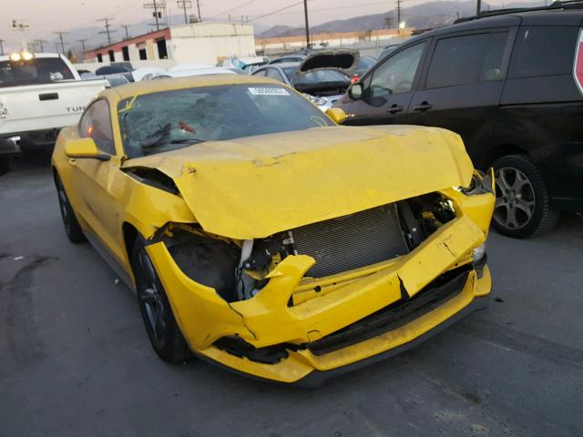 1FA6P8AM4F5382492 - 2015 FORD MUSTANG YELLOW photo 1