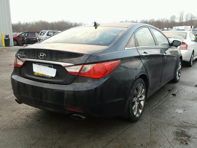 5NPEC4AC0BH178719 - 2011 HYUNDAI SONATA SE BLACK photo 4