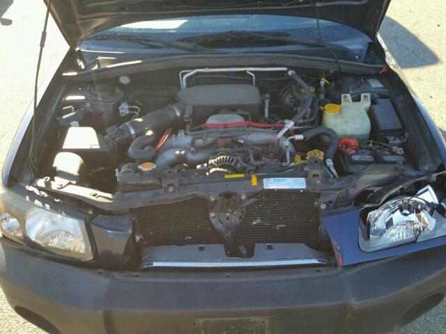 JF1SG63655H744280 - 2005 SUBARU FORESTER 2 BLUE photo 7