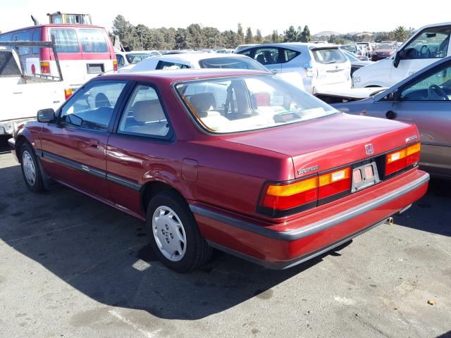 1HGCA6284KA009380 - 1989 HONDA ACCORD LXI RED photo 3