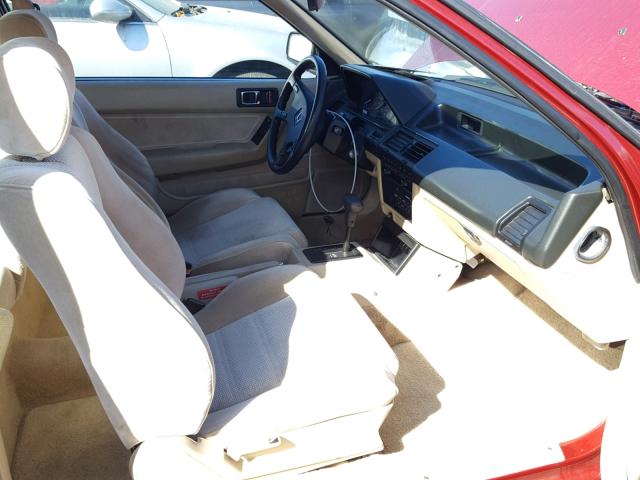 1HGCA6284KA009380 - 1989 HONDA ACCORD LXI RED photo 5