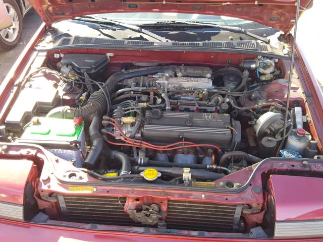 1HGCA6284KA009380 - 1989 HONDA ACCORD LXI RED photo 7