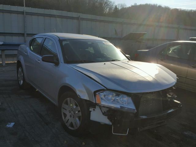 1C3CDZAB8CN220066 - 2012 DODGE AVENGER SE SILVER photo 1