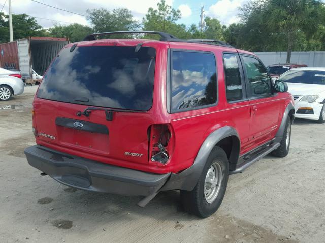 1FMYU22E4WUB53618 - 1998 FORD EXPLORER RED photo 4