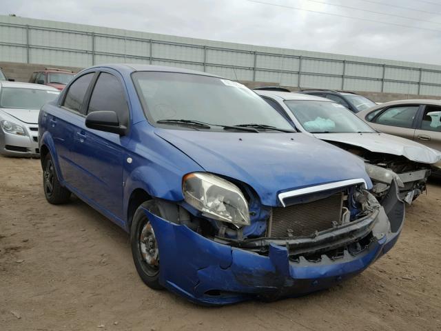 KL1TD56627B096200 - 2007 CHEVROLET AVEO BASE BLUE photo 1