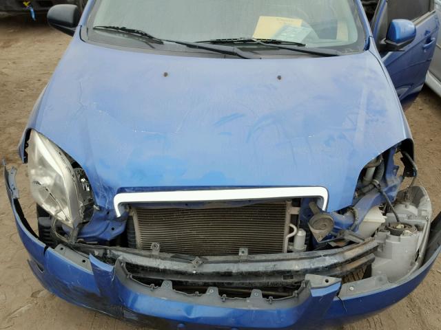 KL1TD56627B096200 - 2007 CHEVROLET AVEO BASE ლურჯი ფოტო 7