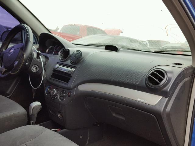 KL1TD56627B096200 - 2007 CHEVROLET AVEO BASE ლურჯი ფოტო 9