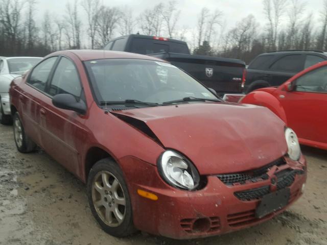 1B3ES56C44D603984 - 2004 DODGE NEON SXT RED photo 1