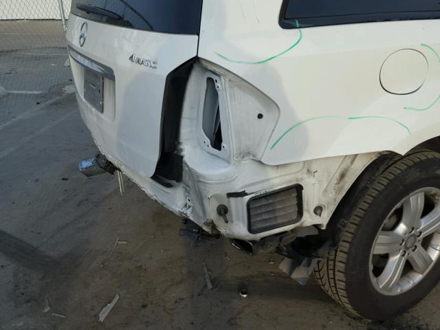 4JGBF71E68A371661 - 2008 MERCEDES-BENZ GL 450 4MA WHITE photo 9