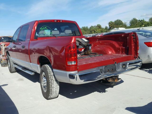 3D7KS29CX6G144421 - 2006 DODGE RAM 2500 RED photo 3