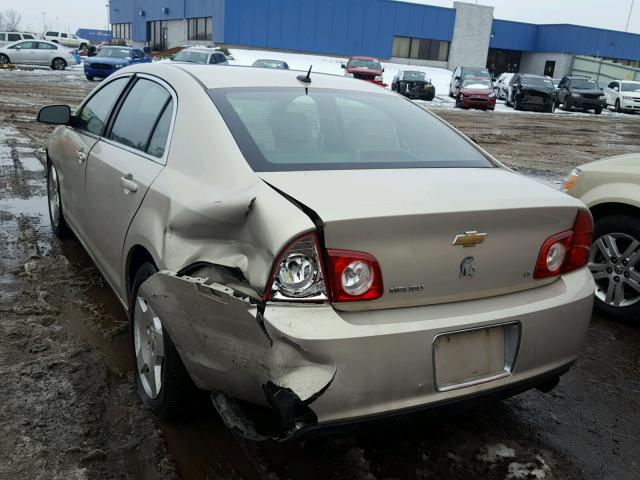 1G1ZJ57709F259952 - 2009 CHEVROLET MALIBU 2LT GOLD photo 3