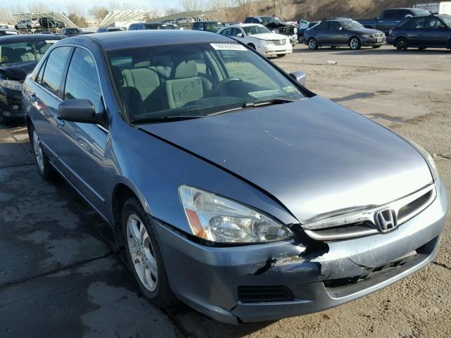 1HGCM56357A051760 - 2007 HONDA ACCORD SE BLUE photo 1