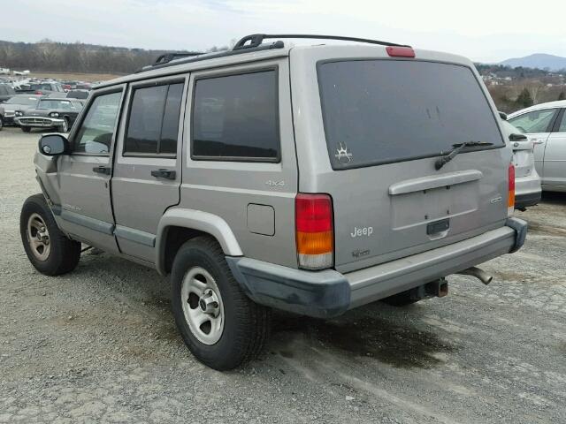 1J4FF48S9YL272542 - 2000 JEEP CHEROKEE S GRAY photo 3