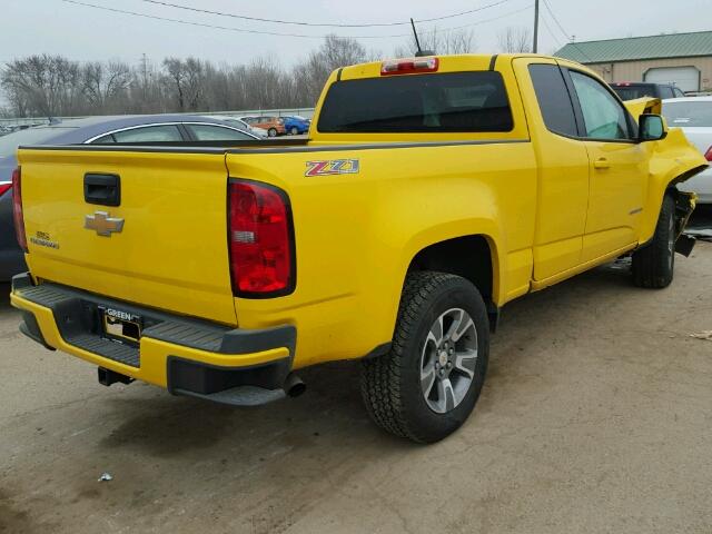 1GCHTCE37F1240504 - 2015 CHEVROLET COLORADO Z YELLOW photo 4